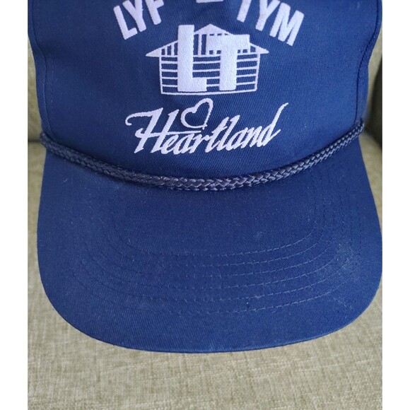 LYF TYM Heartland Hat Cap Snap Back Blue Trucker Mens Work Wear Play Outdoors OS - Picture 2 of 16